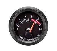 ETOPARS Universal Car Vehicle 52mm Pointer Exhaust Gas Temp Gauge Meter Kit Temperature EGT EXT White LED Light Pointer Indicator Dail Electronic