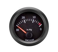 ETOPARS Universal Car Vehicle 52mm Pointer Vacuum Gauge Meter Kit White LED Light Pointer Indicator Dail Electronic