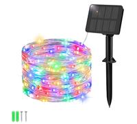 Etopgo Solar String Lights Outdoor Garden, 5M 50LED Solar Powered Fairy Lights Waterproof,8 Modes Copper Wire Solar Decoration Lights for Tree,Patio, Garden,Yard,Home,Wedding,Party