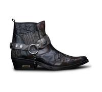 Etor Men's Distressed Leather Cowboy Ankle Boots - Brown - UK 7