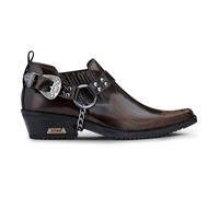Etor Men's Patent Leather Western Shoes - UK 7 - Brown