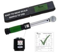 eTORK Click-Style Torque Wrench (3/8-Inch Drive) (Range: 50-250 Inch Pounds / 6-28 Newton Meters) Easy To Read Scale, Ergonomic Grip, Durable Mechanic Tools for Light Automotive Repairs