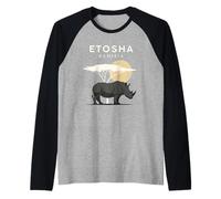 Etosha Namibia Safari Sunset Raglan Baseball Tee
