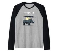 Etosha Namibia Safari Sunset Raglan Baseball Tee