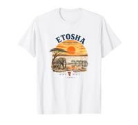 Etosha National Park Namibia Safari-goer Animal Life Sunset Value Graphic T-Shirt