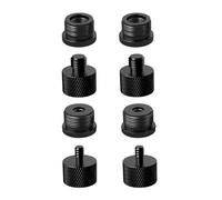 Etour 8 Pcs Mic Stand Adapter Set 5/8 Female to 3/8 Male, 3/8 Female to 5/8 Male, 5/8 Female to 1/4 Male and 1/4 Female to 5/8 Male Screw Thread Adapter Mic Thread Adapter Kit for Microphone