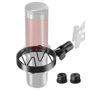 Etour [Custom Built for HyperX Quadcast Shock Mount ] Microphone Mount Stand Mic Mount Adapter with 5/8" 3/8" 1/4" Screw Adapter with Microphone Stand & Boom Arm