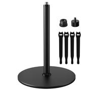 Etour Desktop Microphone Stand with Weighted Base & Wide Compatibility, Table Mic Stand with 5/8" to 3/8" and 5/8" to 1/4" Adapters, Ideal for Multi Microphone Holder, Podcasting, Meeting, Recording