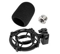Etour Microphone Stand Shockproof AT2020 Microphone Stand with Pop Filter Holder Clip Bracket for Vibration Damper Compatible with AT2020USB+ AT2035 ATR2050 AT3035 AT3060