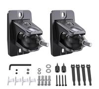 Etour Speaker Wall Mount [4.99kg Max], Universal Satellite Rear Surround Sound Speaker Wall Ceiling Mount for Samsung Q990D Rear Speakers, 360° Adjustable Aluminum Alloy with 1/4"-20 5mm 4mm Thread