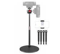 Etour Webcam Stand for Desk with Phone Mount, Adjustable Tripod