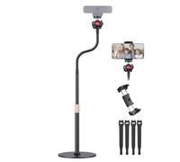 Etour Webcam Stand, Gooseneck Arm with Phone Holder & 360° Ballhead | Desktop & Overhead Recording, Compatible with Logitech Cam C920 C922 C930e C615 BRIO NexiGo N60 & Most 1/4" Thread Devices