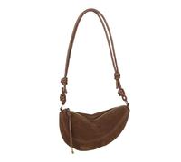 ETOYA Faux Suede Shoulder Bag Versatile Dumpling Bag Large Hobo Bag for Women (Brown)