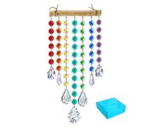 ETQWDXOL CVBFGH Crystal Sun Catcher Chakra Lightcatcher Prisms Pendant Rainbow Wind Chimes Hanging Decoration Fit For Christmas Window Gifts xiaolu