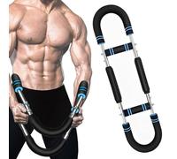 eTrademart Twister Arm Trainer - Adjustable Resistance Chest Exerciser for Men & Women with 66lbs 88lbs 110lbs Levels - Steel Spring Power Rod Fitness Equipment for Chest, Arms, Back Strength Training