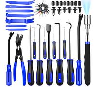 Etre Jeune 106pcs Precision Pick and Hook Tool Set,Trim Removal Tools,Clip Removal Plier Fastener Removers with Car Retainer Body Clips Set,Blue