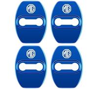 ETRFUNB 4 Pcs Car Door Lock Cover Protector Caps for MG HS II 2024 2025, Stainless Steel Door Lock Cover Kit Anti-Corrosion Waterproof Dust Proof,Blue