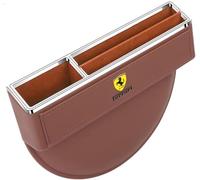 ETRFUNB Car Seat Gap Filler Organizer for Ferrari F12berlinetta/F12tdf, Multifunctional Front Seat Storage Box Auto Center Console Crevice Organizer,Brown