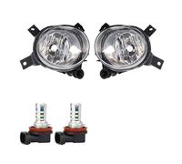 ETRGAQAX Fog Light Lamp Compatible With For A4 For S4 For Avant 2005 2006 2007 2008 OEM:8E0941699C 8E0941700C Front Bumper Anti Fog Light Replacements Accessories(With M10 White)