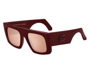 ETRO ETROSCREEN LHF/2S Unisex Sunglasses Plastic Red Brown Squared Mirrored Flash