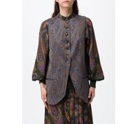 ETRO Midi Chemisier Dress in Viscose with Paisley Print and Balloon Sleeves - Size: 44 - female