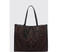 ETRO Paisley Cotton Canvas Tote Bag with Double Handles and Pegaso Logo