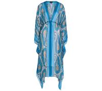 Etro Paisley-print Chiffon Maxi Kimono Dress - Blue - One Size