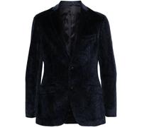 ETRO paisley-print velvet blazer - Blue 56