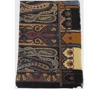ETRO Rectangular Paisley Print Wool and Silk Scarf with Fringed Edges - Size: OS - female