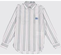 ETRO Striped Cotton Shirt with Embroidery - Size: 14 - male