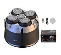 ETROBOT Head Shavers for Men, 2-Speed Mens Shaver, IPX6 Waterproof, Magnetic Ergonomic Design, LED Display, Rechargeable Electric Razor (Black)