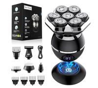 ETROBOT Head Shavers for Men, 7D Magnetic Waterproof Wet/Dry Head Shaver for Bald Men, Wireless Rechargeable Mens Shaver Electric Razor Grooming Kit