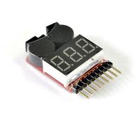 Etronix 1-8S LiPo Battery Voltage Meter with Alarm ET0239B