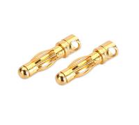 Etronix 4.0mm Male Gold Connector 2 Pack ET0605