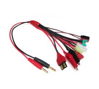 Etronix 4.0mm To Multi-Connector Adapter Set Deans Futaba JST Tamiya ET0281
