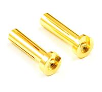 Etronix Low Profile 4mm Male Gold Connector 2 Right Angle ET0605LP 90 degree 4.0