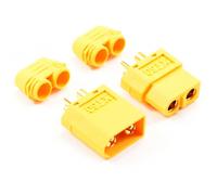 ETRONIX XT-60 CONNECTOR (MALE/FEMALE) w/PROTECTIVE SLEEVE