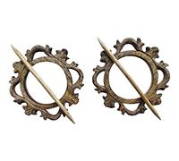 eTroves 7 Inch Curtain Tiebacks Drapery Holdback - Antique Wooden Curtain Hook, Handmade Rustic Decorative Curtain Holdbacks, Modern Drapery Tiebacks, Set of 2