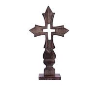 ETROVES Decorative Wooden Handheld Tabletop Cross, Rustic Wall Cross Stand, Religious Home Décor,Gift Idea for Birthdays, Easter, Christmas, Weddings