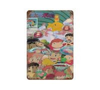 ETRVBDUB Animation Movie Poster Ponyo on The CliffWall Decor Art Metal Tin Poster Modern Bar Decorations30x20cm
