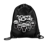 Etryrt Premium Drawstring Gym Bag Rucksack, MCR Black Parade Logo Sport Backpack Drawstring Print Bag for Sports, Beach Holidays, Swimming, Travel