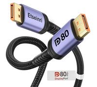 Etseinri 80Gbps DisplayPort Cable 2.1 1.5M, VESA Certified DisplayPort 2.1 Cable 16K@60Hz 8K@240Hz 4K@540Hz 360Hz 240Hz HDR HDCP2.3 FreeSync G-Sync Display Gaming Monitors Graphics Cards RTX 5090