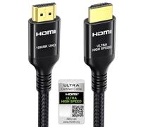 Etseinri HDMI 2.1 Cable 6M Certified 10K 8K 4K Ultra High Speed HDMI® Cable 1440P@240/165/144/120Hz HDMI Lead 48Gbps Braided Cord HDCP 2.2 Dolby Atmos Vision eARC HDR for Gaming Monitors TV Soundbar