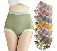 ETSMONPRO Women's High Waisted Underwear Tag Free Soft Highly Elasticity Two Size(M/L) 6-Packs, Pink, Yellow, Blue, Green, Purple, Lavender, S-M