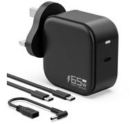 Etssembo 65W GaN Laptop Charger Compatible with HP ProBook EliteBook UK | Compatible with HP Pavilion 15, Chromebook 11, 65W GaN Power Adapter with 1.0m Charging Cord & Black Tip