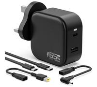 Etssembo 65W GaN Laptop Charger Compatible with Lenovo ThinkPad IdeaPad UK | Compatible with Lenovo ThinkPad X1 Carbon, Yoga, Flex, IdeaPad 1 3 5 S145, 65W GaN Adapter with 1.0m Cable