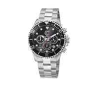 ETT Eco Tech Time Radio Solar EGS-11607-25M Men's Analogue Watch with Solid Stainless Steel Strap