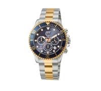 ETT Eco Tech Time Radio Solar EGS-11609-35M Men's Analogue Watch with Solid Stainless Steel Strap, silver, Modern