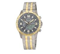 ETT Eco Tech Time Radio Solar Men's Watch Analogue with Digital Date with Titanium Strap EGT-11722-52M