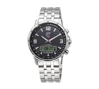 ETT Eco Tech Time Radio Solar World Time Men's Watch Chronograph with Solid Stainless Steel Strap EGS-11551-21M, Bracelet